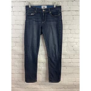 Paige Kylie Crop Medium Carson Wash Denim Jeans Size 27 Actual: 30x26.5